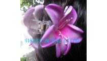 Purple Hair Accessories Rubber